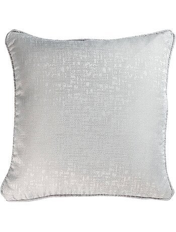 Coussin passepoil adamo jacquard gris 60 x 60 cm