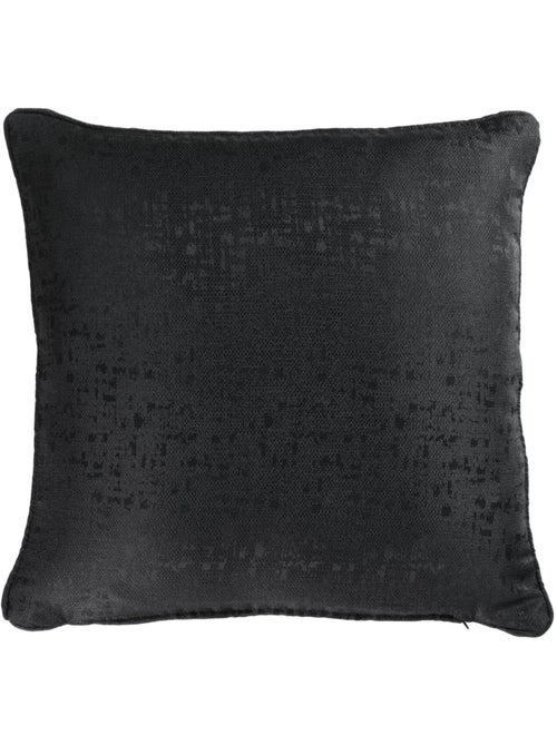 Coussin Passepoil Adamo Jacquard Noir 60 x 60 cm - Kiabi