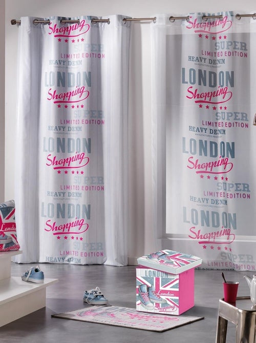 Coussin passepoil Londres girly - Kiabi