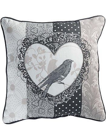 Coussin passepoil Love Bird