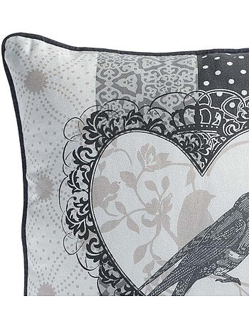 Coussin passepoil Love Bird