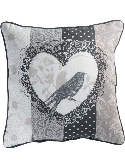 Coussin passepoil Love Bird - Kiabi Coussin passepoil Love Bird - Kiabi