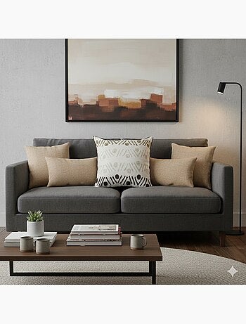 Coussin Passepoil Modele Mambo 60 x 60 cm