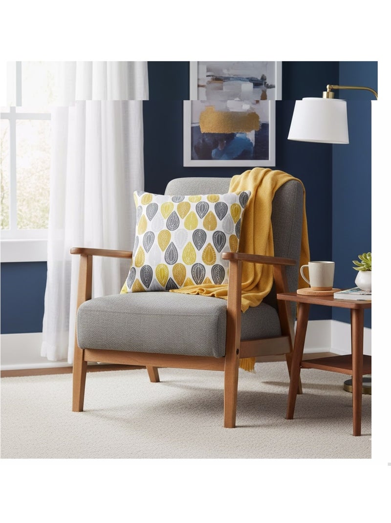 Coussin Passepoil Palpitos Jaune - Kiabi