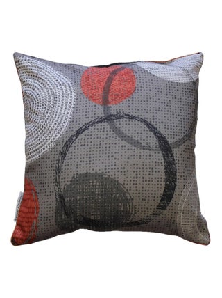 Coussin Passepoil polyester imprime Modele Lascaux 40 x 40 cm