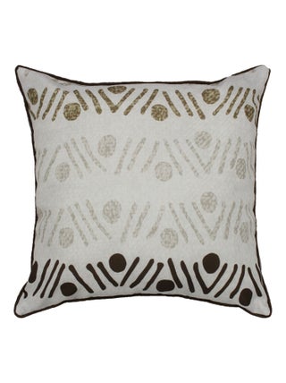 Coussin Passepoil polyester imprime Modele Mambo 60 x 60 cm