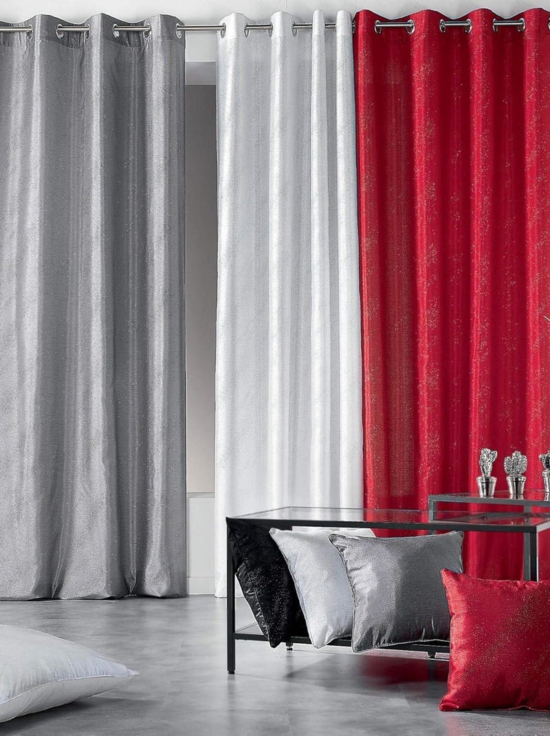 Coussin Passepoil Shantung scintille Blanc - Kiabi