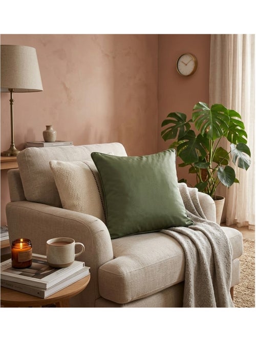 Coussin passepoil uni Essentiel - Kiabi