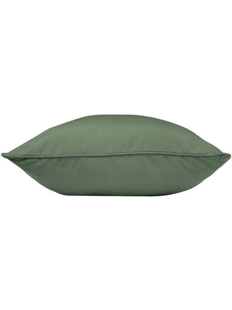 Coussin passepoil uni Essentiel Kaki - Kiabi