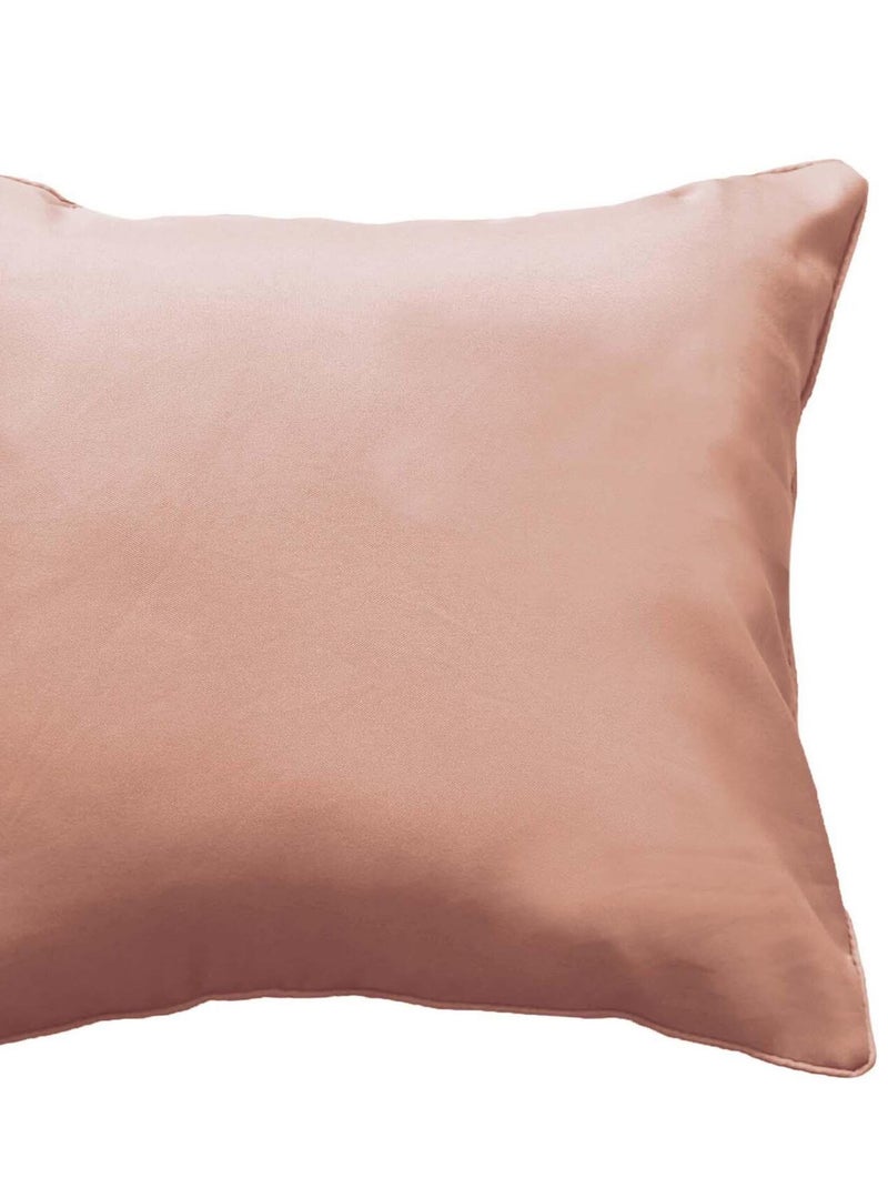 Coussin Passepoil uni Essentiel Top couleur Rose clair - Kiabi