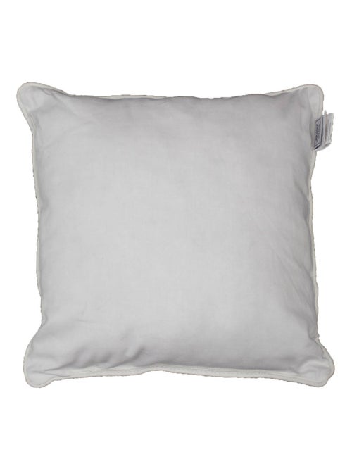 Coussin Passepoil Uni Panama Blanc 40 x 40 cm - Kiabi
