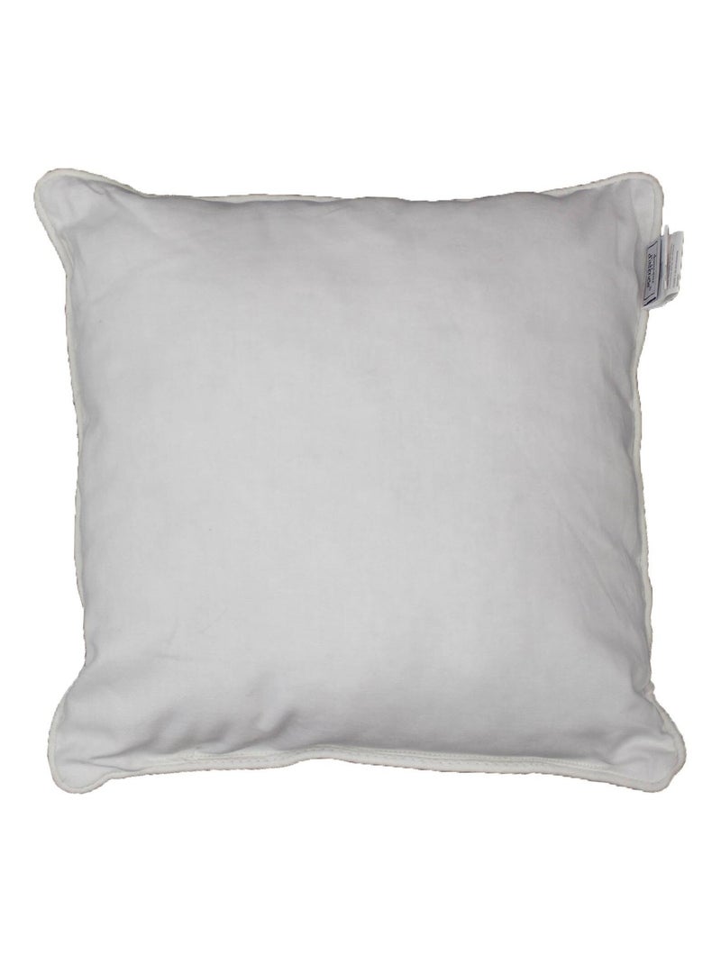 Coussin Passepoil Uni Panama Blanc 40 x 40 cm Blanc - Kiabi