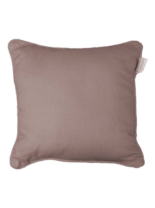 Coussin Passepoil Uni Panama Noisette 40 x 40 cm - Kiabi