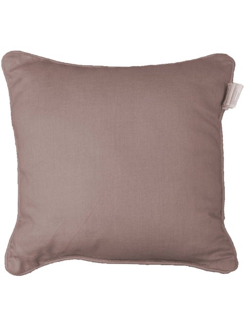 Coussin Passepoil Uni Panama Noisette 60 x 60 cm - Kiabi