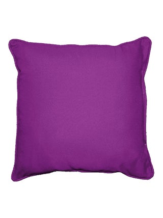 Coussin Passepoil Uni Panama Prune 60 x 60 cm