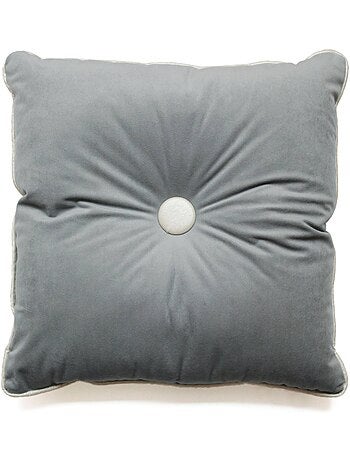 Coussin passepoil velours uni energy