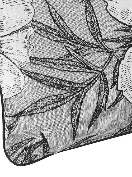 Coussin passepoilé aux impressions florales - Kiabi