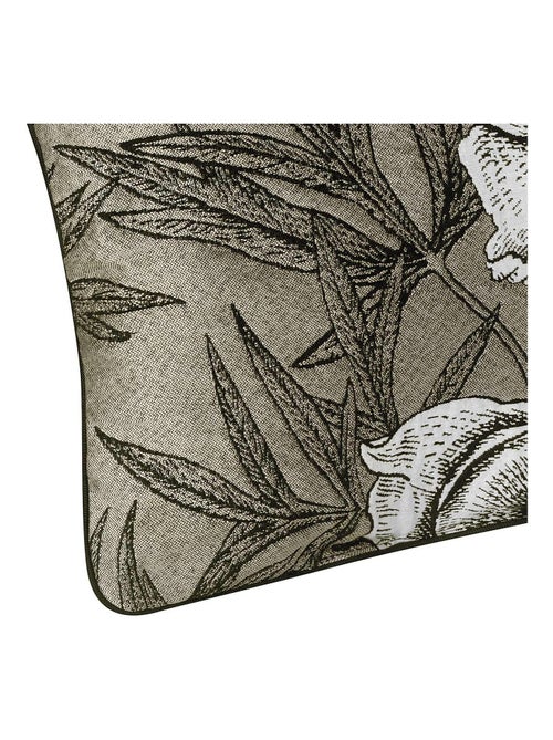 Coussin passepoilé aux impressions florales - Kiabi