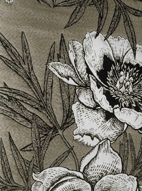 Coussin passepoilé aux impressions florales - Kiabi