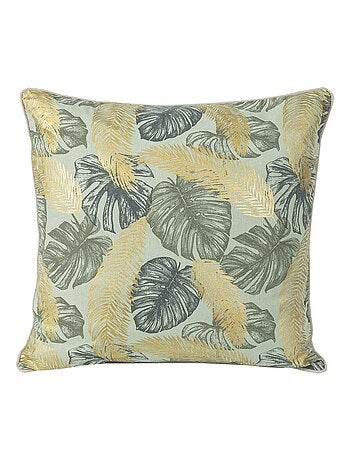 Coussin passepoilé aux notes dorées