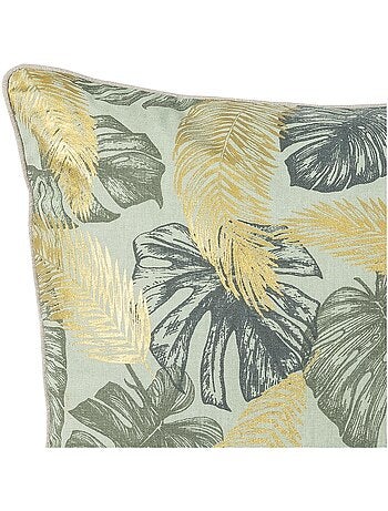 Coussin passepoilé aux notes dorées