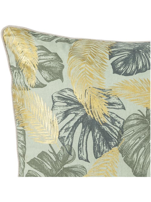 Coussin passepoilé aux notes dorées - Kiabi