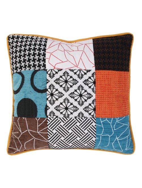 Coussin patchwork déhoussable 40x40 cm - Kiabi