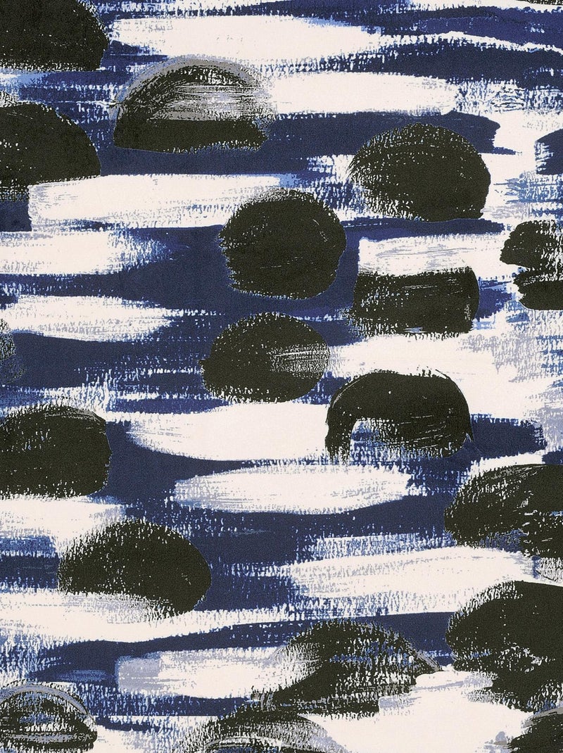 Coussin Paysage Abstrait Bleu roi - Kiabi