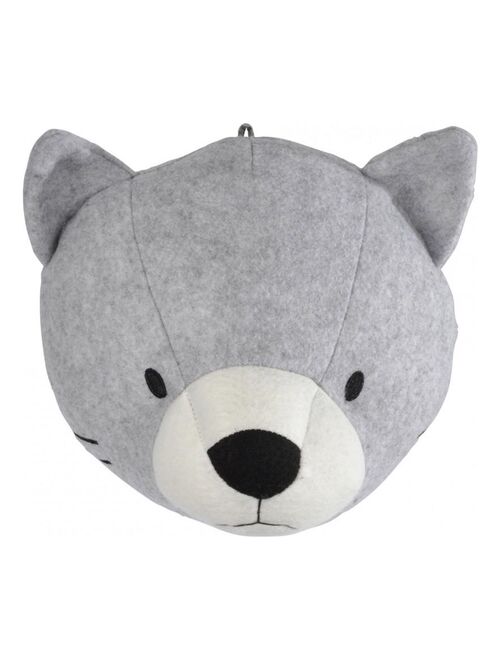 Coffret peluche Bébé chat gris perle (18 cm) - Gris - Kiabi - 23.99€