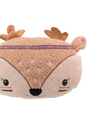 Coussin peluche fantaisie 30 x 30 cm Petite biche