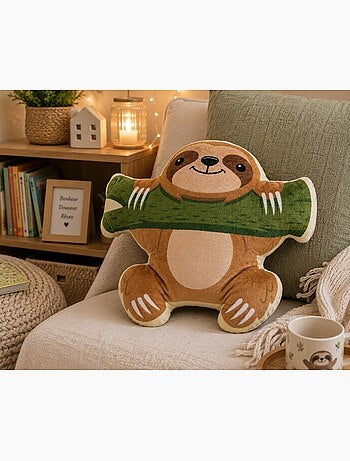 Coussin peluche paresseux