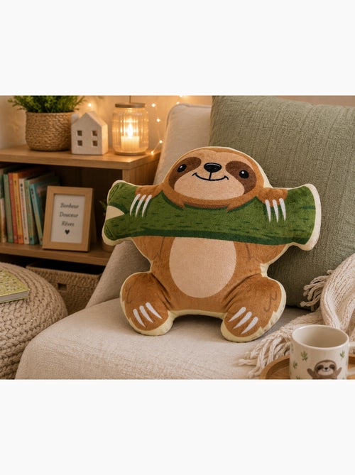 Coussin Peluche Paresseux - Kiabi