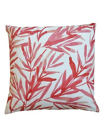 Coussin photoprint Rose base naturelle 'Deko&co'