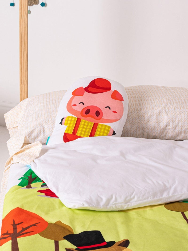 Coussin Piggys "Happyfriday" Blanc - Kiabi