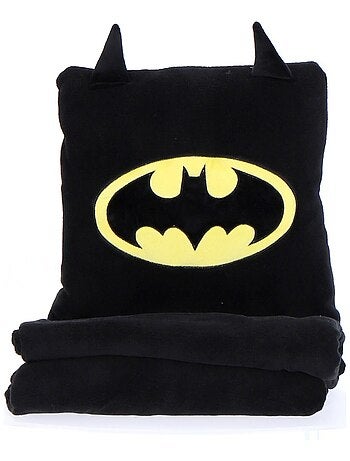 Coussin Plaid 2 en 1 Batman DC Comics 140x100 cm - 100% Polyester