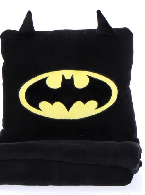 Coussin Plaid 2 en 1 Batman DC Comics 140x100 cm - 100% Polyester - Kiabi