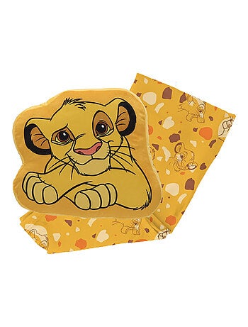 Coussin plaid 2 en 1 Disney Roi Lion Simba - 100% Polyester
