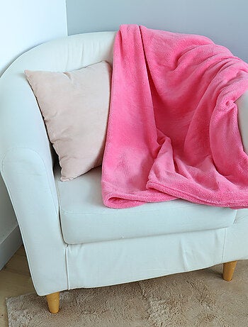 Coussin Plaid 2 en 1 Mario Peach 140x100 cm - 100% Polyester