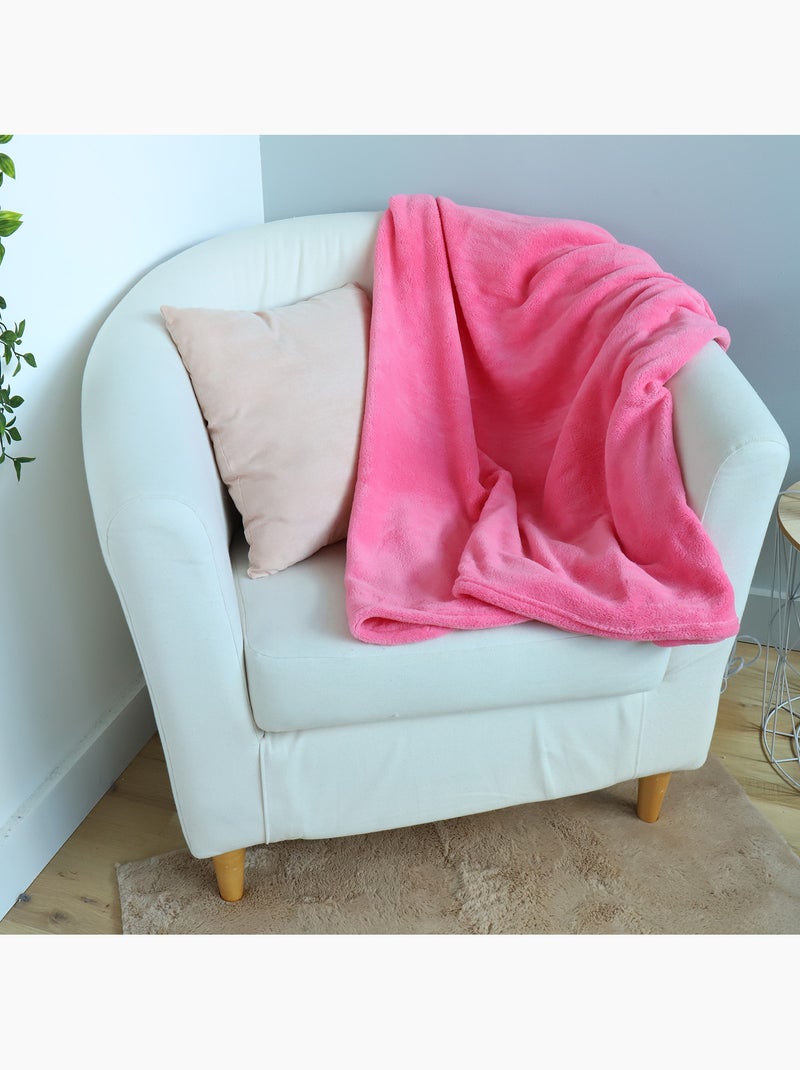 Coussin Plaid 2 en 1 Mario Peach 140x100 cm - 100% Polyester Rose - Kiabi