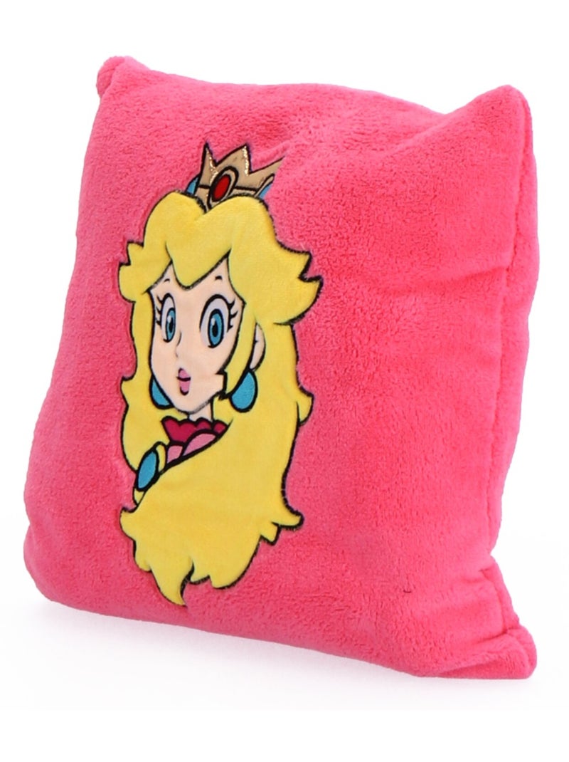 Coussin Plaid 2 en 1 Mario Peach 140x100 cm - 100% Polyester Rose - Kiabi