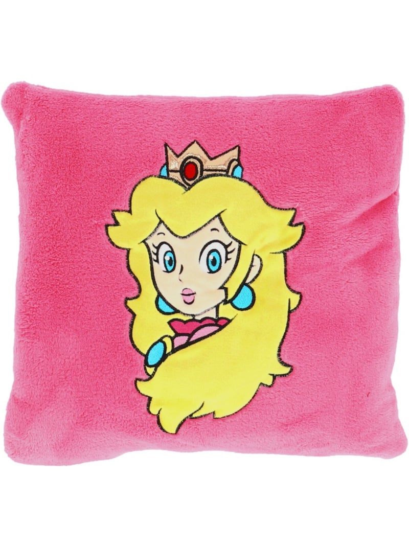 Coussin Plaid 2 en 1 Mario Peach 140x100 cm - 100% Polyester Rose - Kiabi
