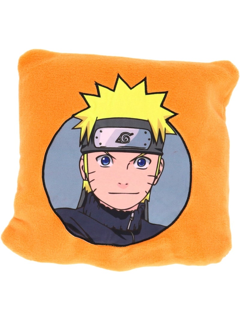 Coussin Plaid 2 en 1 Naruto Ado 140x100 cm - 100% Polyester Orange - Kiabi