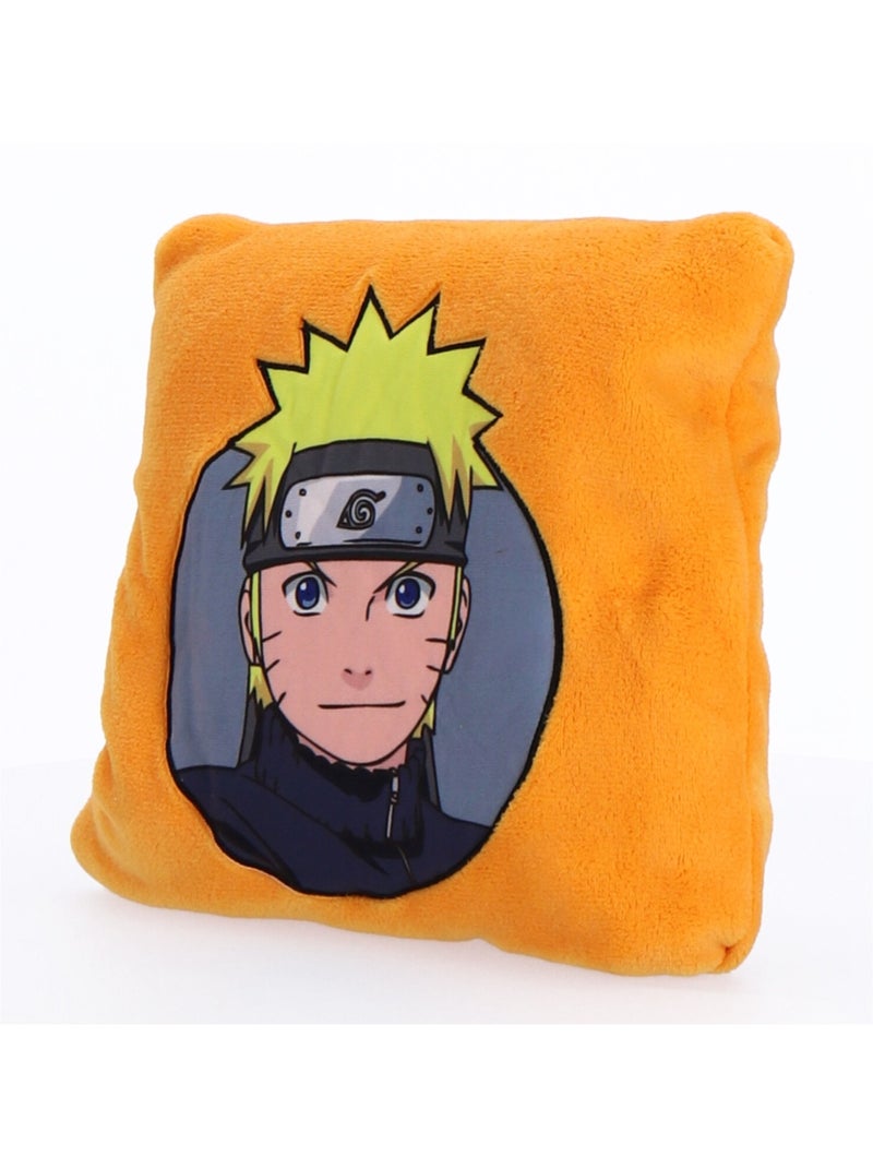 Coussin Plaid 2 en 1 Naruto Ado 140x100 cm - 100% Polyester Orange - Kiabi