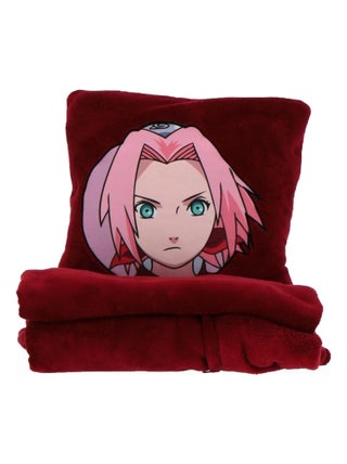 Coussin Plaid 2 en 1 Naruto Shippuden Sakura 140x100 cm - 100% Polyester