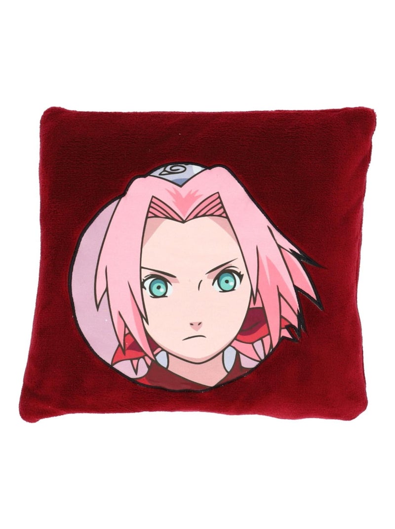 Coussin Plaid 2 en 1 Naruto Shippuden Sakura 140x100 cm - 100% Polyester Rouge - Kiabi