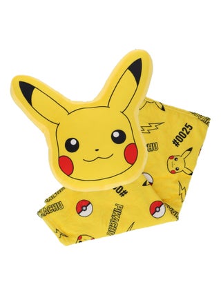 Coussin plaid 2 en 1 Pikachu Pokémon - 100% Polyester