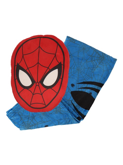 Coussin plaid 2 en 1 Spiderman Marvel - 100% Polyester - Kiabi