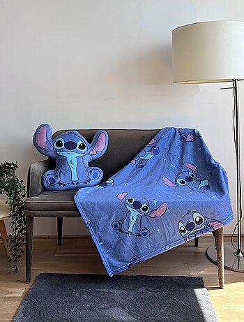 Coussin plaid 2 en 1 Stitch Disney - 100% Polyester