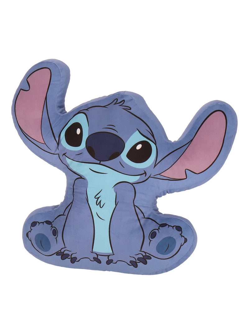 Coussin plaid 2 en 1 Stitch Disney - 100% Polyester Bleu - Kiabi