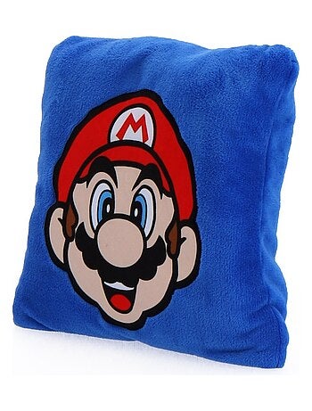 Coussin Plaid 2 en 1 Super Mario 140x100 cm - 100% Polyester